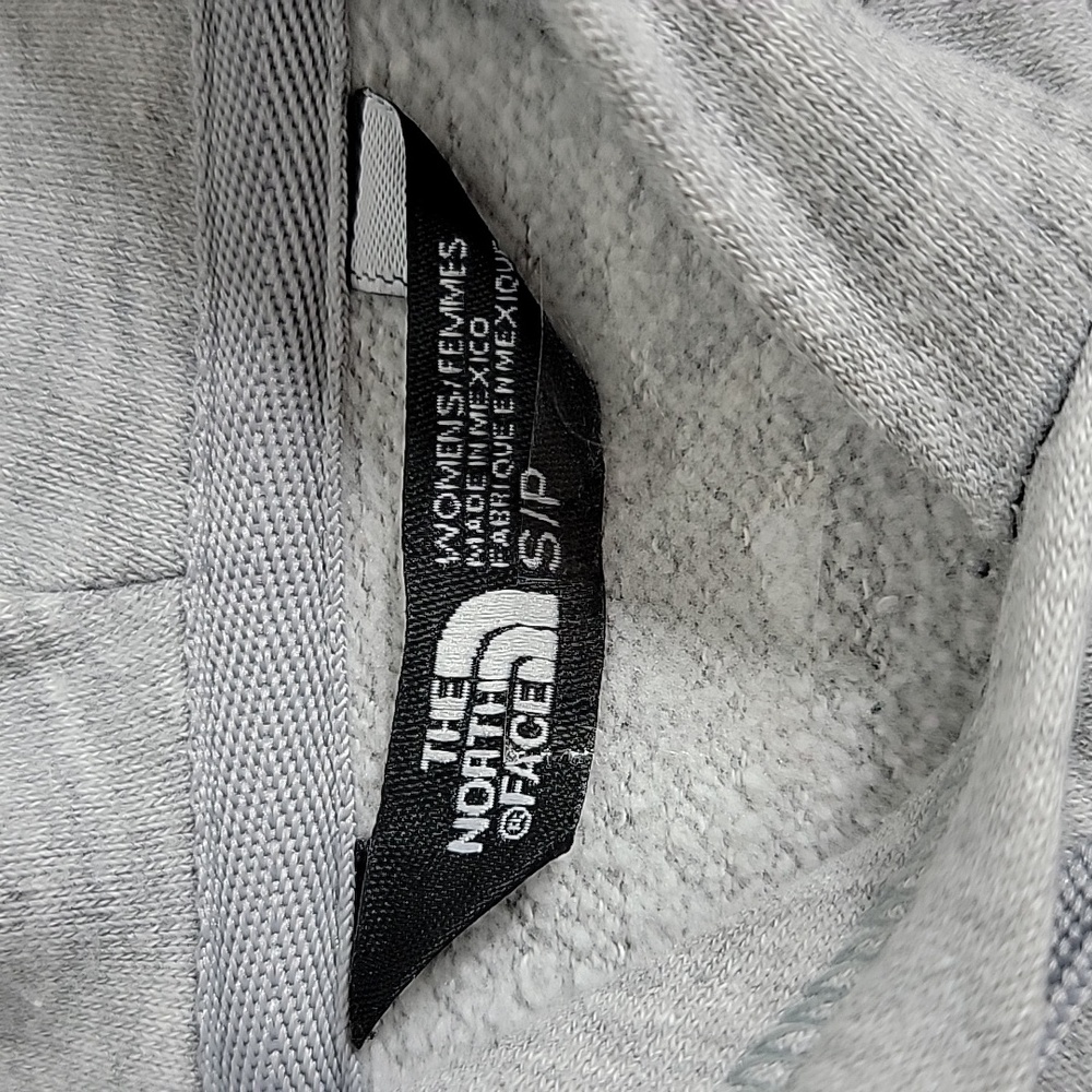 The North Face Women's Gray White Hooded W/ Pocket Long Sleeve Sweatshirt, S - Picture 7 of 12